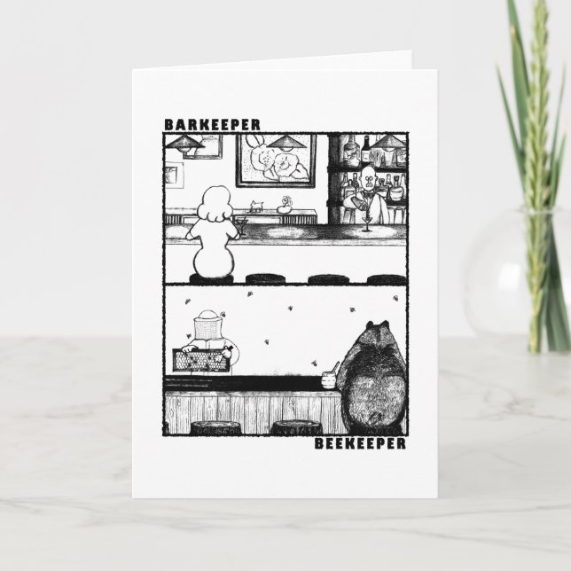 Cartão De Notas Guardião e apicultor (Frente)