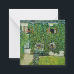 Cartão De Notas Gustav Klimt - A Casa de Guardaboschi<br><div class="desc">Casa de Guardaboschi / Casa de Weissenbach do Lago Attersee - Gustav Klimt,  Petróleo na Canvas,  1912</div>