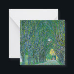 Cartão De Notas Gustav Klimt - Avenida no Park Schloss Kammer<br><div class="desc">Avenida no Parque de Schloss Kammer - Gustav Klimt,  Oil on Canvas,  1912</div>