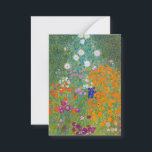 Cartão De Notas Gustav Klimt - Jardim Flor<br><div class="desc">Jardim Flor - Gustav Klimt em 1905-1907</div>