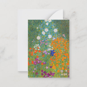 Cartão De Notas Gustav Klimt - Jardim Flor