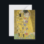 Cartão De Notas Gustav Klimt - The Biss<br><div class="desc">Kuss Beijo/Der - Gustav Klimt em 1907-1908</div>