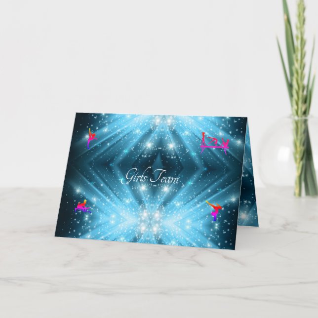 Cartão De Notas GYMNASTICS COACH PARA ESTUDANTES PERSONALIZAR Cart (Frente)