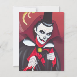 Cartão De Notas Halloween Dracula