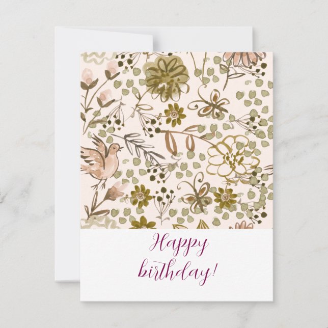 Cartão De Notas Happy birthday! (Frente)