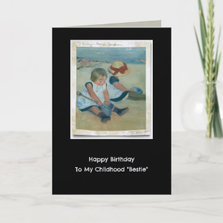 Cartão De Notas Happy Birthday To My Childhood "Bestie"