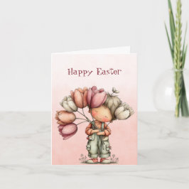 Cartão De Notas Happy Easter Kids