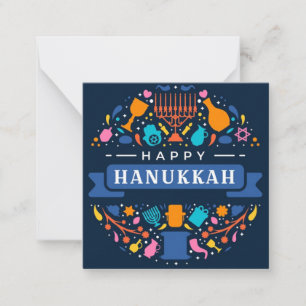 Cartão De Notas Happy Hanukkah