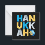 Cartão De Notas Happy Hanukkah<br><div class="desc">Nosso Cartão de Nota de Chanucá com um sonho colorido, é uma maneira moderna e divertida de vestir seus presentes de Natal neste Chanukkah. Consultas: envie uma mensagem para nós ou envie um e-mail para bestdressedbread@gmail.com Happy Hanukkah!</div>