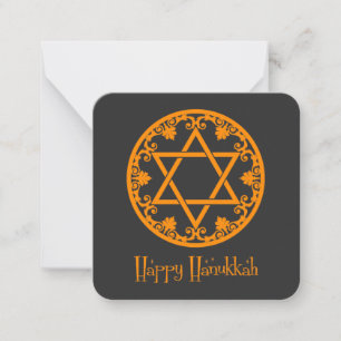 Cartão De Notas Happy Hanukkah Festival de Hanukkah