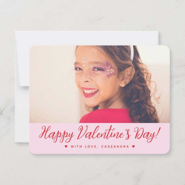 Cartão De Notas Happy Valentine's Day Card for Kids School (Frente)