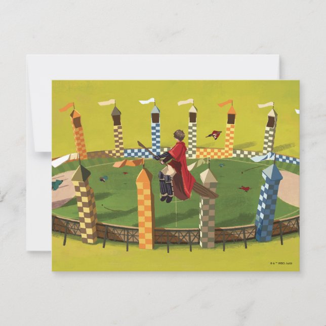 Cartão De Notas HARRY POTTER™ buscando o dedo do Ouro (Frente)