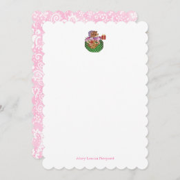 Cartão De Notas Heddy Hedgehog personalizado