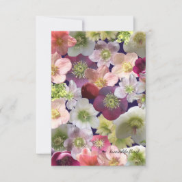 Cartão De Notas Hellebore Collage 