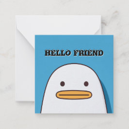 Cartão De Notas Hello Friend Note Card Printable
