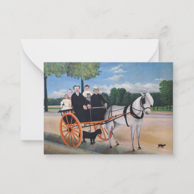 Cartão De Notas Henri Rousseau - La Carriole du pere Junier (Frente)