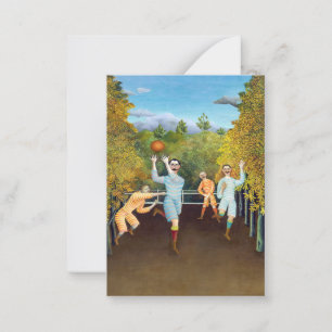 Cartão De Notas Henri Rousseau - Os Jogadores De Futebol