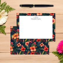 Hibisco Tropical, Amarelo Verde Laranja