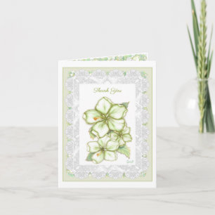 Cartão De Notas Hibiscus & lace WHITE