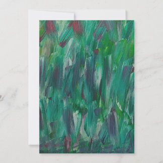 Cartão De Notas Hidden Green Red White Colorful Abstract Art