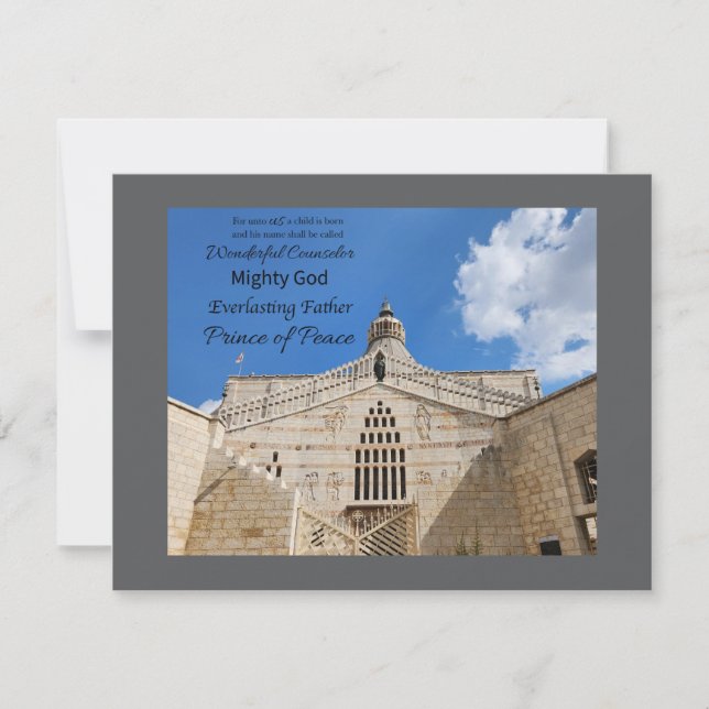 Cartão De Notas His Name is Wonderful Counselor Notecard (Frente)