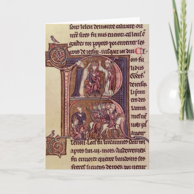 Cartão De Notas Historiated initial 'R' (Frente)