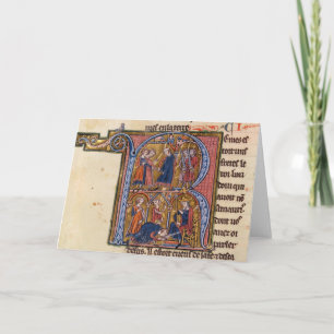 Cartão De Notas Historiated initial 'R' depicting the Sultan