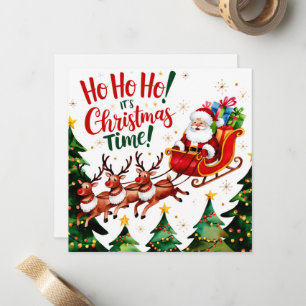 Cartão De Notas Ho Ho Papai Noel Natal