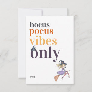 Cartão De Notas Hocus Pocus Vibes Apenas Sala de aulas de bruxas