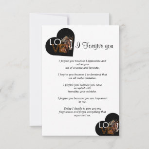 Cartão De Notas hoje eu te perdoo