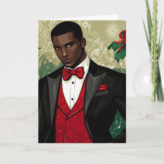 CARTÃO DE NOTAS HOLIDAY HANDSOME #1 (Frente)