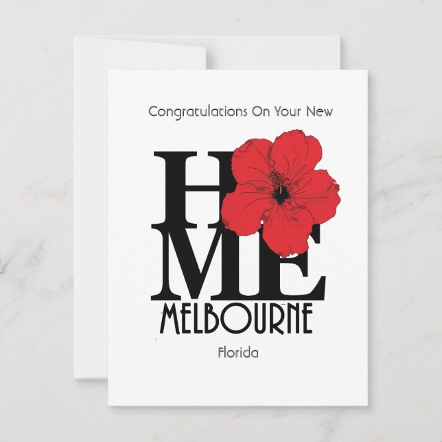 Cartão De Notas HOME Melbourne Florida - Nova Casa (Frente)