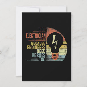 Cartão De Notas Homem Eletricista Porque Engenheiros Precisam de H