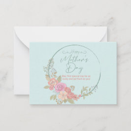 Cartão De Notas Honrando Mamãe no Dia Dela