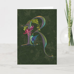 Cartão De Notas Hummingbird Monogram R