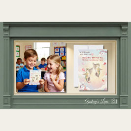 Cartão De Notas Hummingbird Valentines Day Classroom