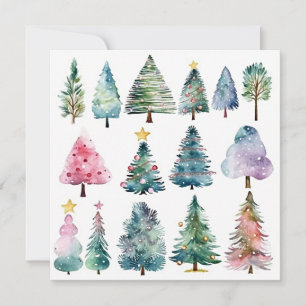 Cartão De Notas "Icicles e Evergreens de Ghear"