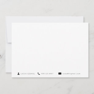 Cartão De Notas Icones essenciais modernos - Papel de carta comerc