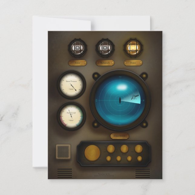 Cartão De Notas Idade Personalizada da Máquina do Painel de Contro (Frente)