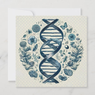 Cartão De Notas  illustration of the dna double helix