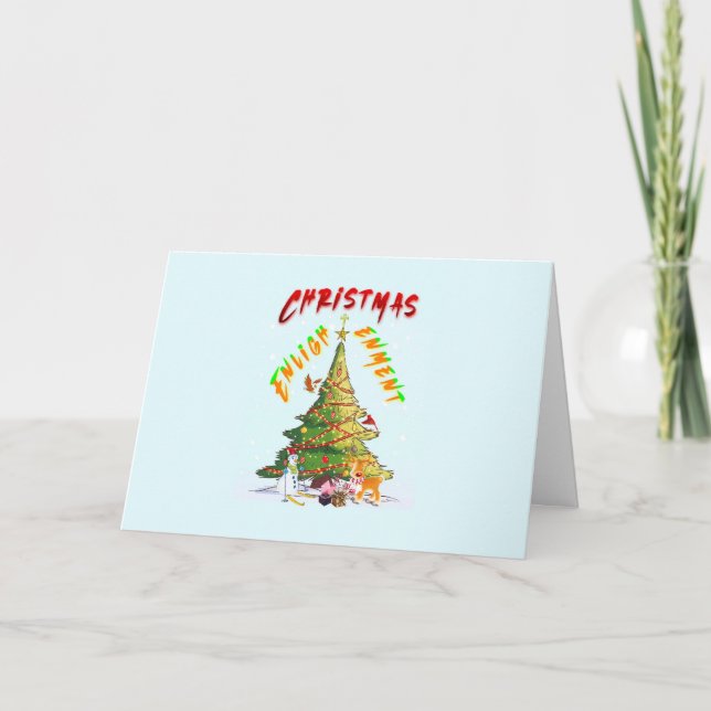 Cartão De Notas Iluminação de Natal (Frente)