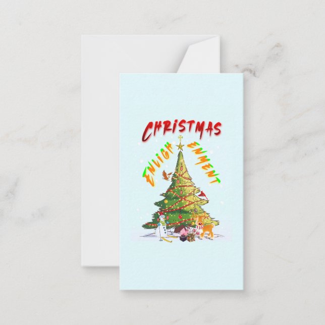 Cartão De Notas Iluminação de Natal (Frente)