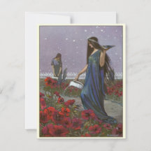 Ilustração Vintage Fairy Maidens à Noite