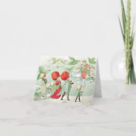 Cartão De Notas Ilustração Vintage Little Lassie por Elsa Beskow