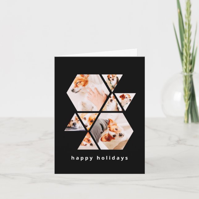 Cartão De Notas Imagens Modernas Formas Geométricas de 8 Colagens  (Frente)