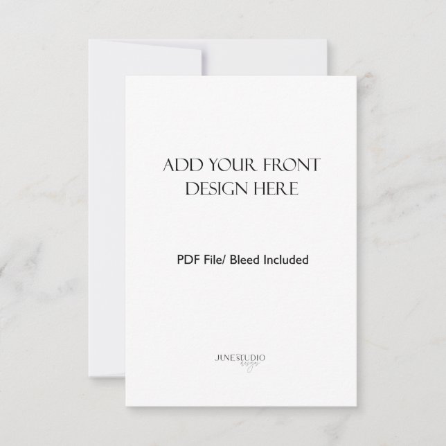 Cartão De Notas impressão de 3,5x5" Retrato/Placa Vertical Dupla (Frente)