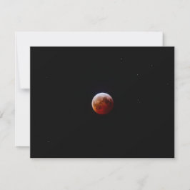 Cartão De Notas Impressão de Foto da Lua Cheia