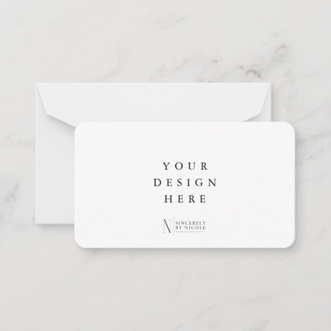 Cartão De Notas Impressão de placa 3,5x2" (Frente)