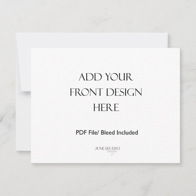 Cartão De Notas Impressão de placa horizontal dupla de 5,5x4,25" (Frente)