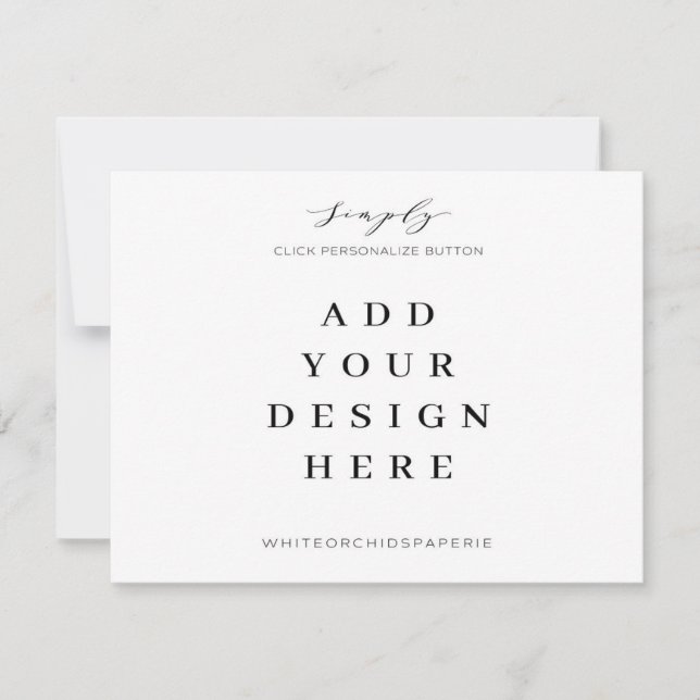 Cartão De Notas Impressão de placas de 5,5"x4,25" (Frente)